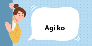 Excuse me. Agi ko